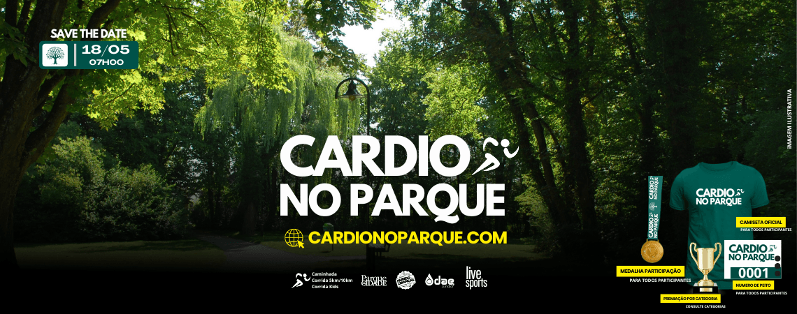 Imagem de divulgação do Cardio No Parque