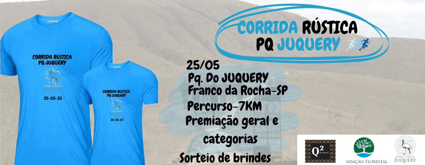 Imagem de divulgação do Corrida Rústica - Parque Juquery