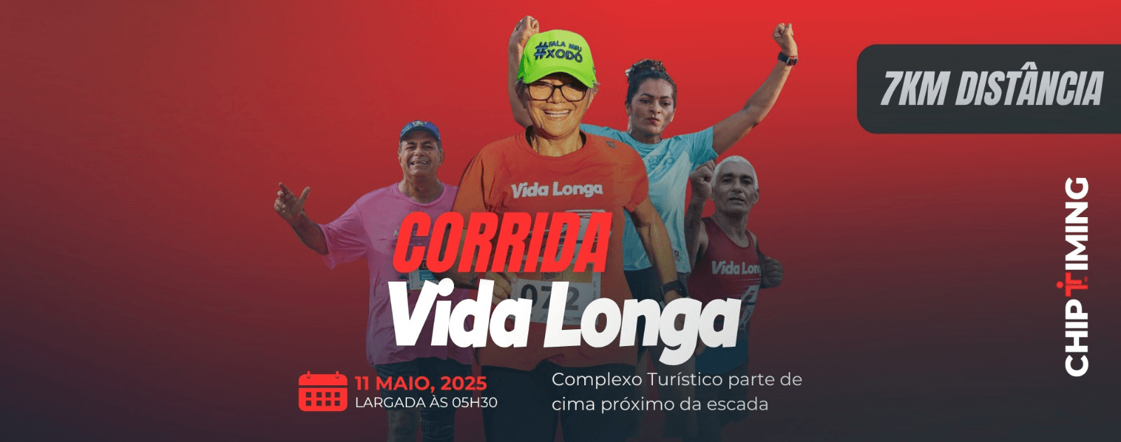 Imagem de divulgação do Corrida Vida Longa - 7Km