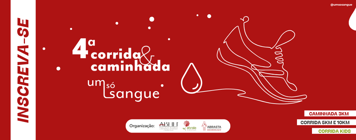 Imagem de divulgação do 4ª Corrida E Caminhada Um Só Sangue