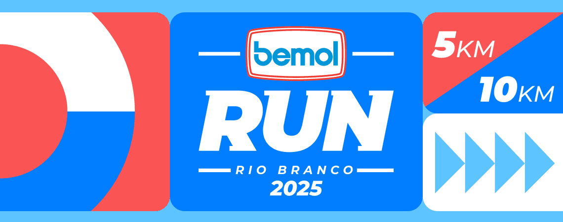 Imagem de divulgação do Corrida Bemol Run 2025 - Rio Branco