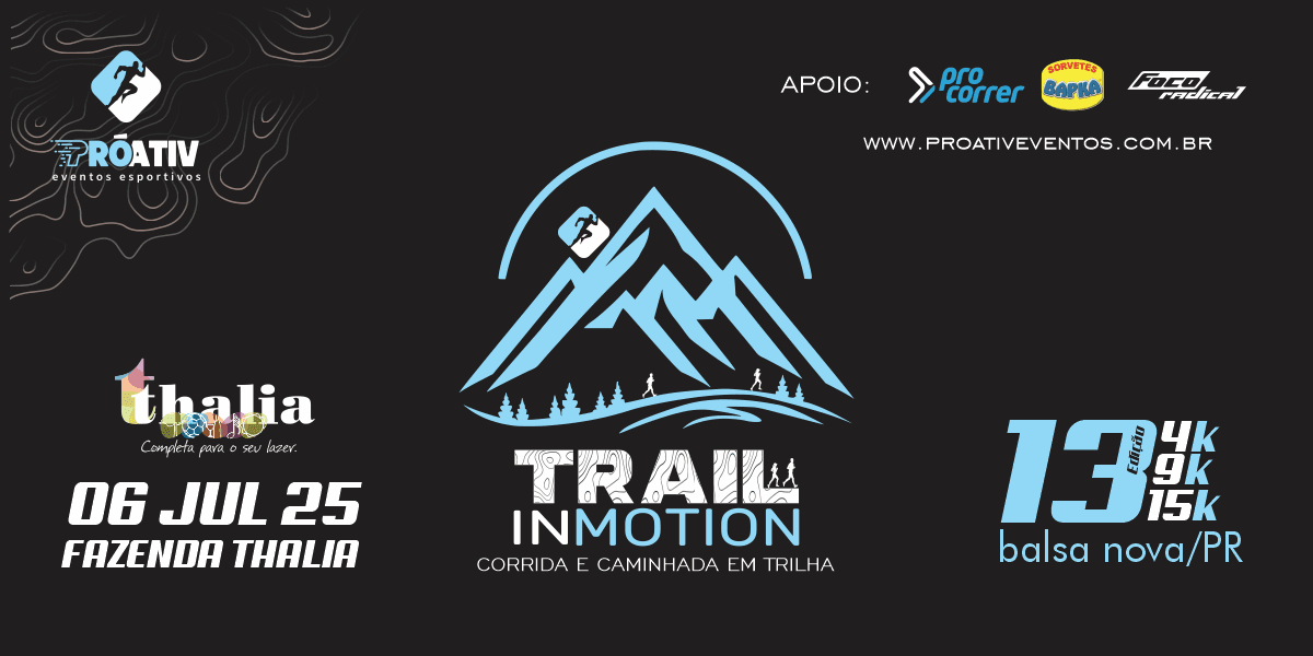 Imagem de divulgação do Trail In Motion 13 - Fazenda Thalia