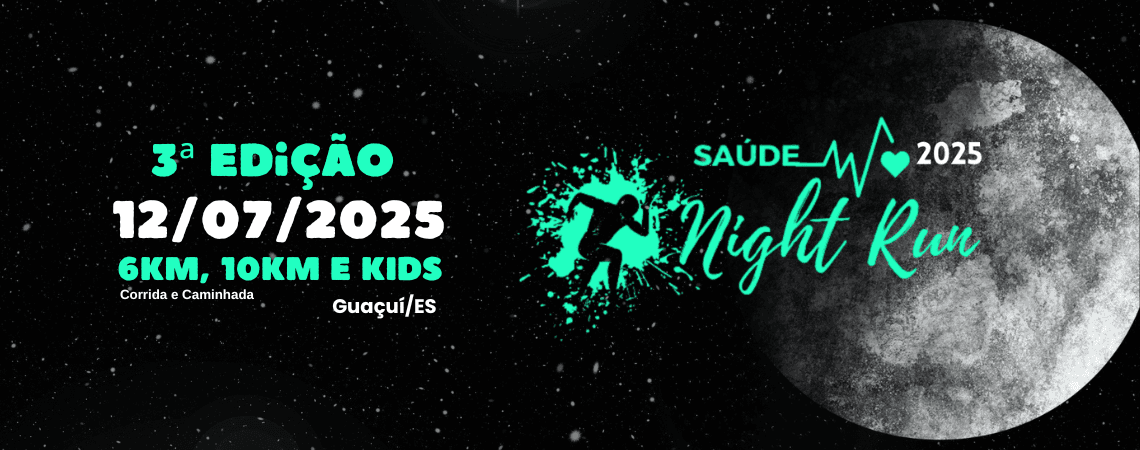 Imagem de divulgação do Corrida Saúde Night Run