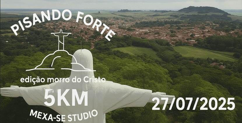 Imagem de divulgação do 1ª Corrida Pisando Forte - Morro Do Cristo 5K
