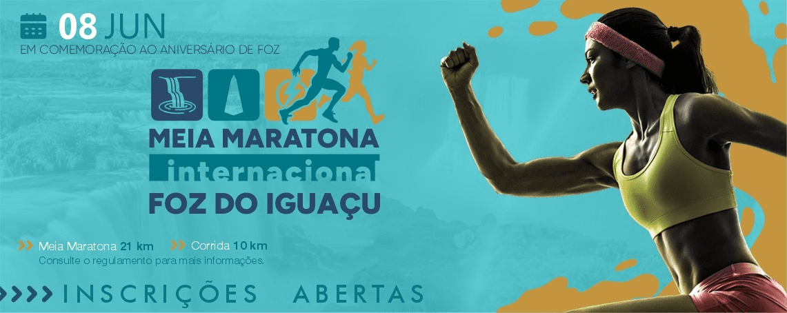 Imagem de divulgação do 1ª Meia Maratona De Foz Do Iguaçu