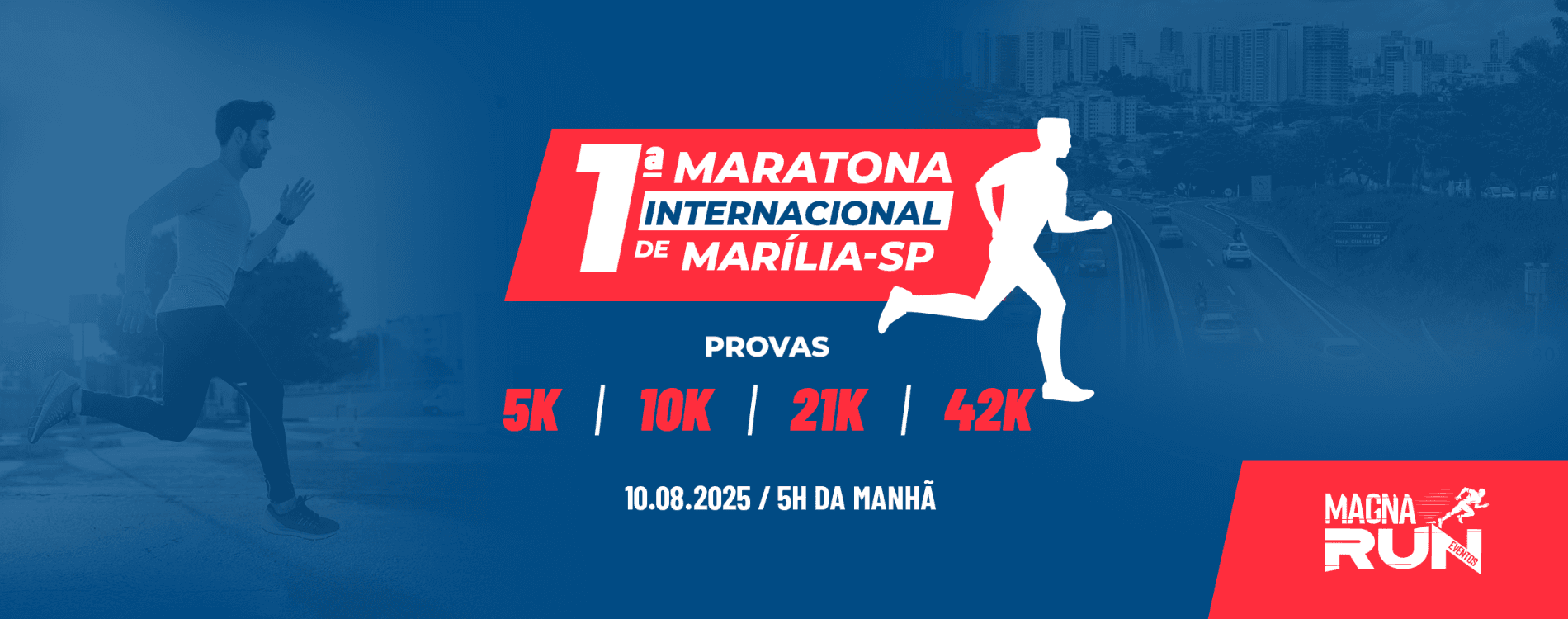 Imagem de divulgação do Sky Fit Marília, Apresenta 1° Maratona Internacional De Marília - Sp