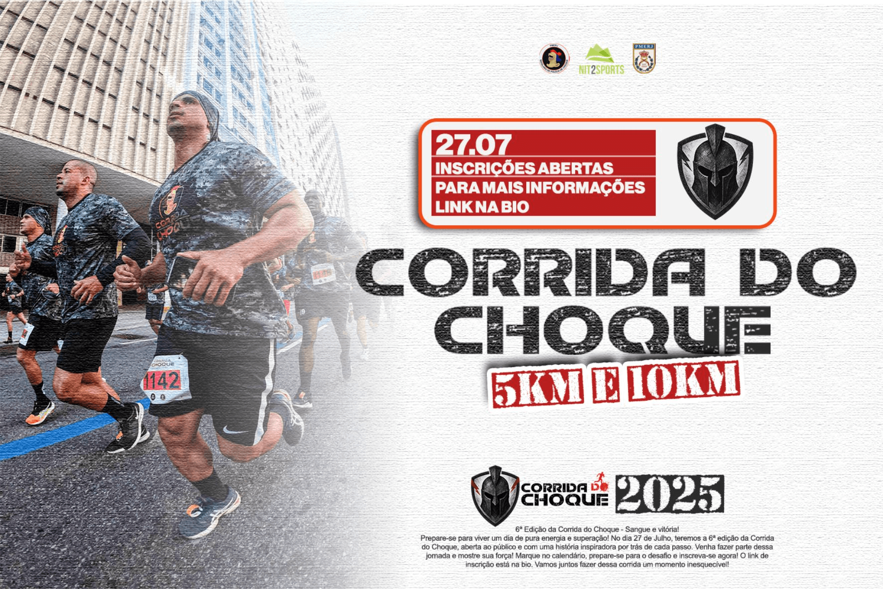 Imagem de divulgação do Corrida Do Choque 2025