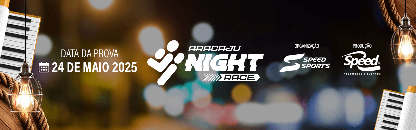 Imagem de divulgação do Corrida Aracaju Night Race 2025