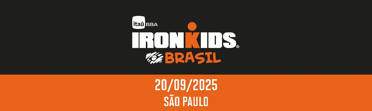 Imagem de divulgação do Itaú Bba Ironkids 2025 - Ironman 70.3 São Paulo
