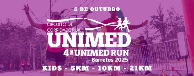 Imagem de divulgação do 4ª Unimed Run Barretos