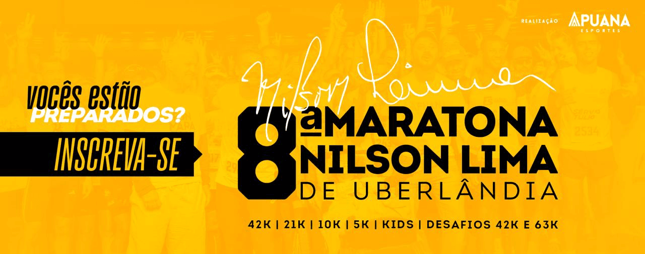 Imagem de divulgação do 8ª Maratona Nilson Lima De Uberlandia 2025