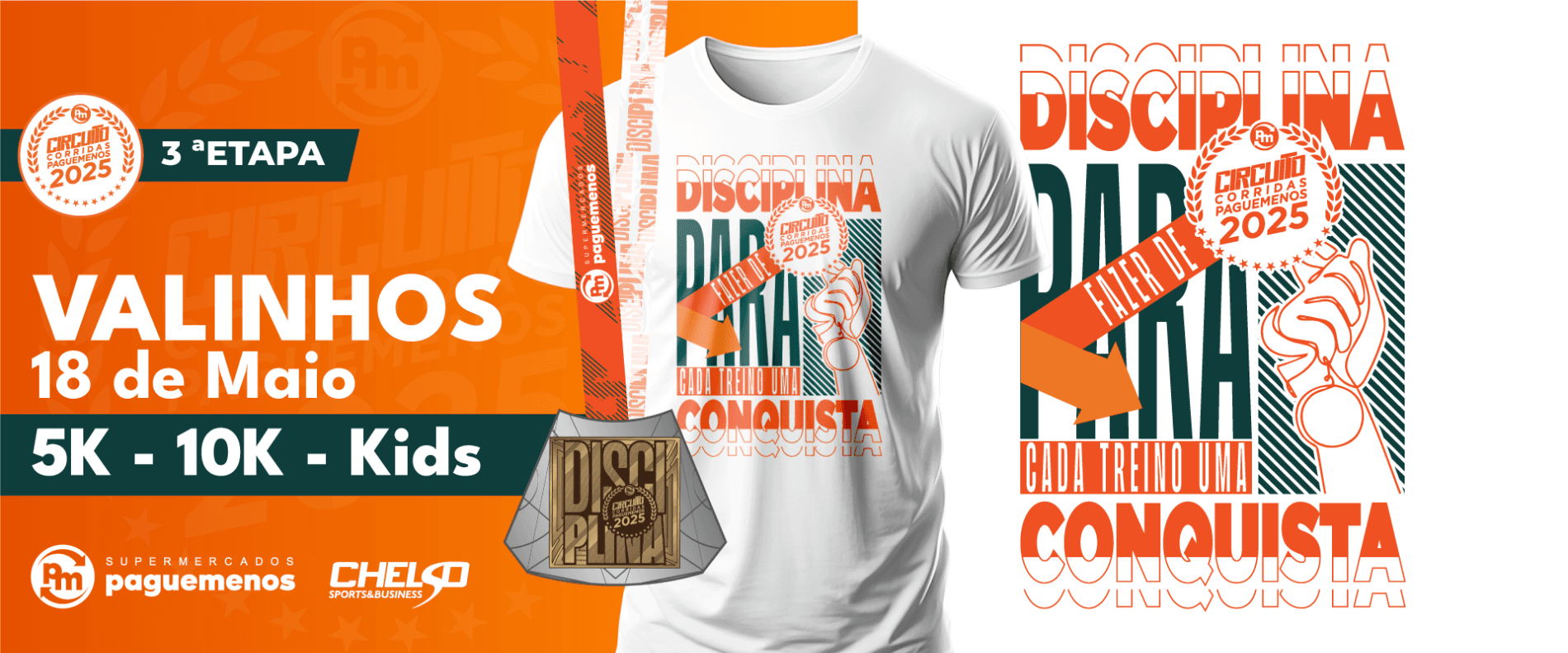 Imagem de divulgação do Circuito De Corridas Pague Menos - 3ª Etapa Valinhos - 2025