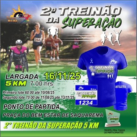 Imagem de divulgação do Segundo Treinão Da Superação