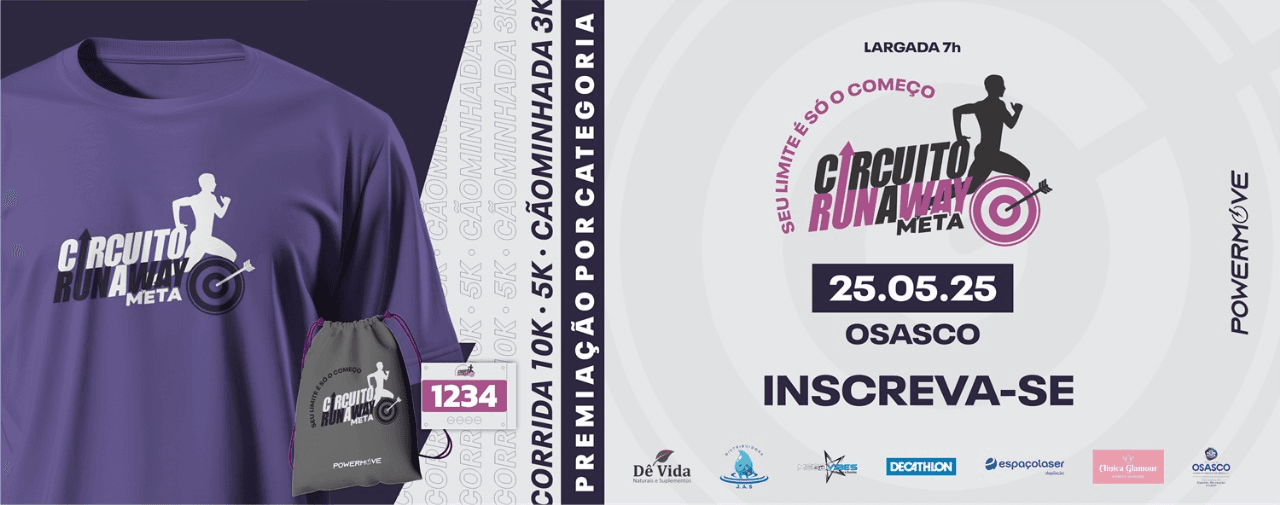 Imagem de divulgação do Circuito Runaway - Etapa Meta - Osasco