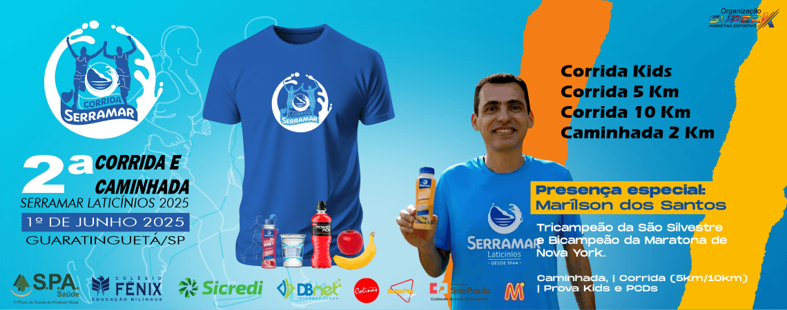 Imagem de divulgação do 2ª Corrida E Caminhada Serramar