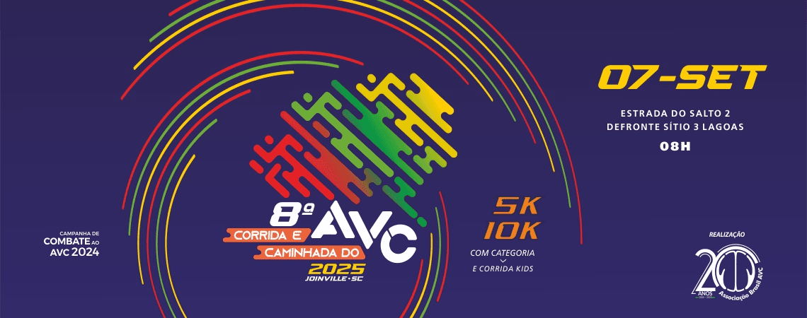 Imagem de divulgação do 8ª Corrida E Caminhada De Combate Ao Avc