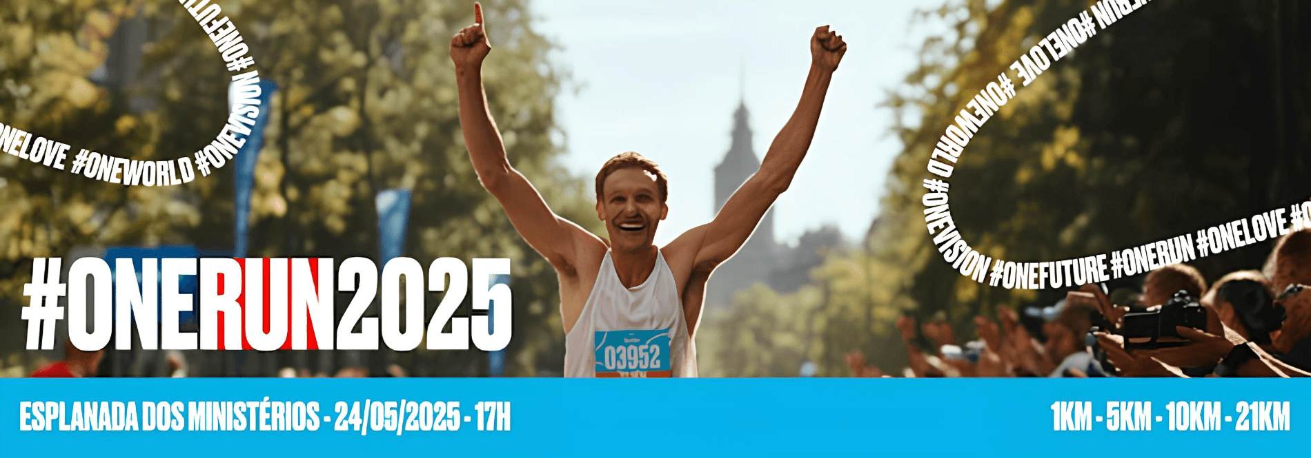 Imagem de divulgação do One Run Brasil 2025 - Sunset