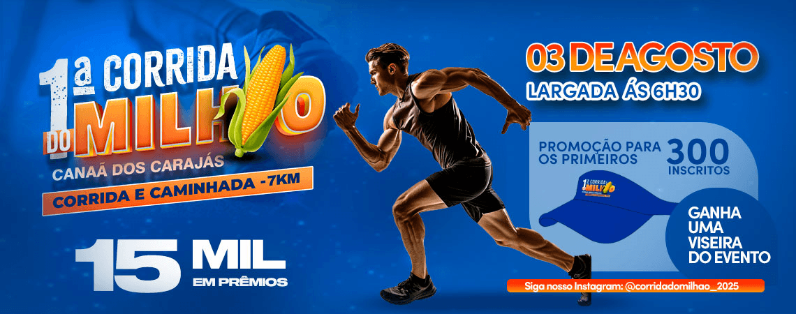 Imagem de divulgação do 1ª Corrida Do Milhão - Canaã Dos Carajás - 2025