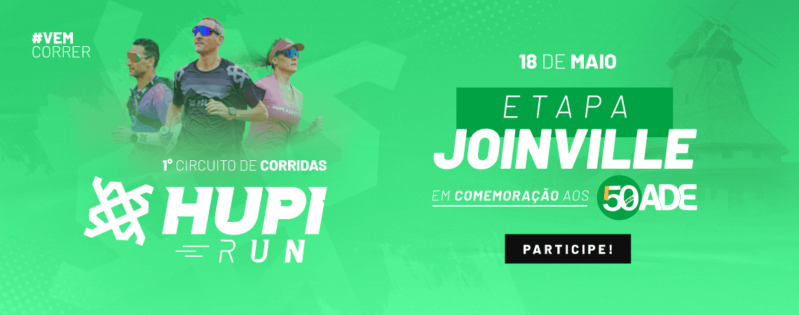 Imagem de divulgação do Hupi Run - Etapa Joinville