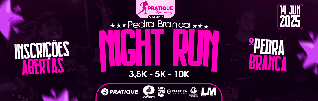 Imagem de divulgação do Pedra Branca Night Run