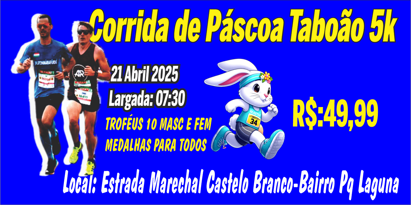 Imagem de divulgação do Corrida De Páscoa Taboão