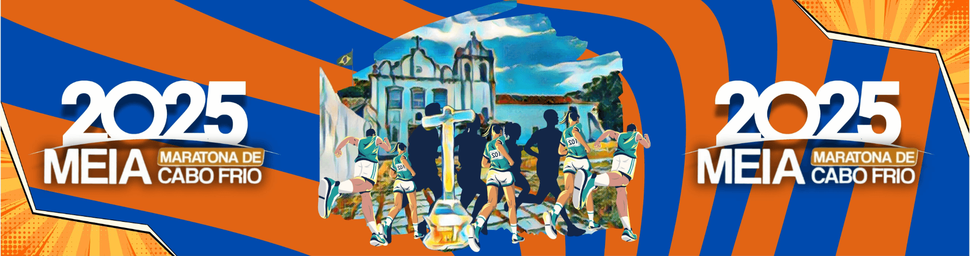 Imagem de divulgação do Meia Maratona Internacional De Cabo Frio 2025