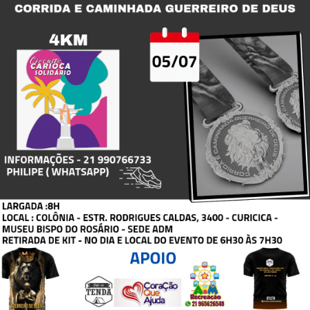 Imagem de divulgação do Corrida E Caminhada Guerreiro De Deus
