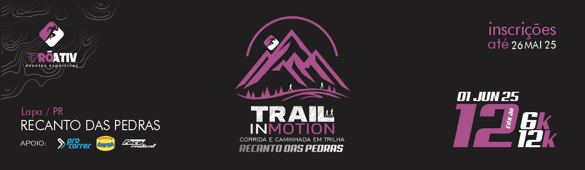 Imagem de divulgação do Trail In Motion 12 - Recanto Das Pedras