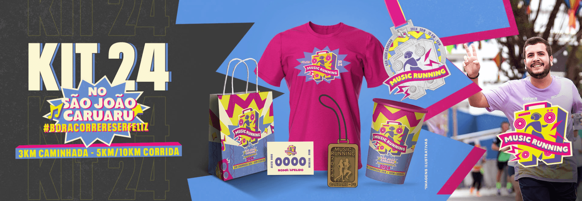 Imagem de divulgação do MUSIC RUNNING - 2024