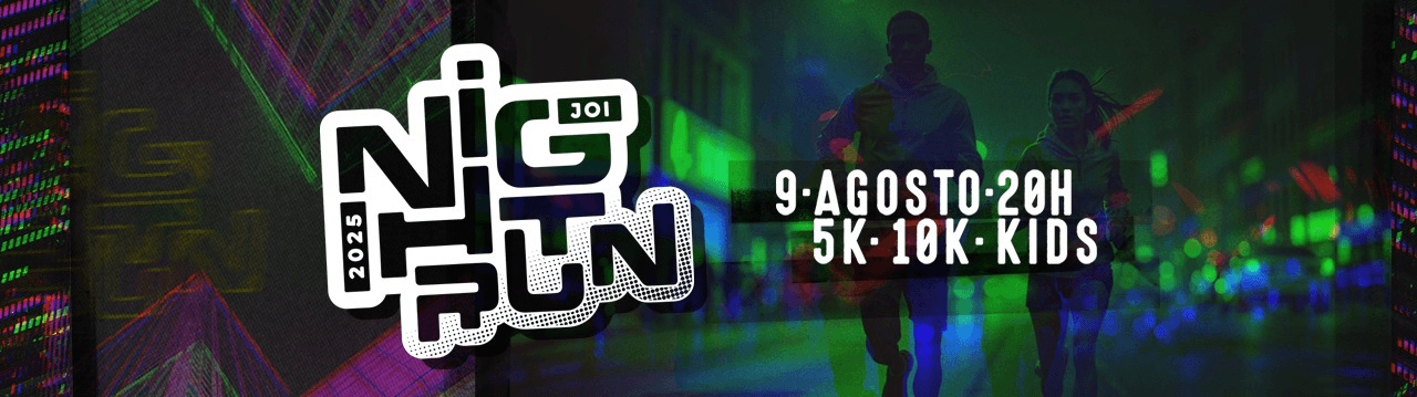 Imagem de divulgação do Night Run Joinville