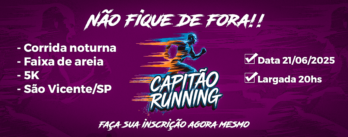 Imagem de divulgação do 5ª Corrida Capitão Running