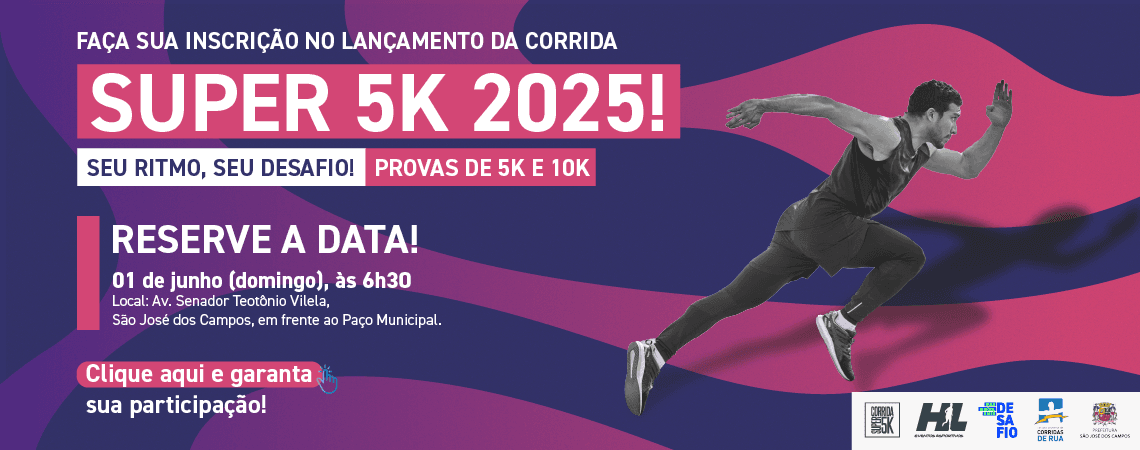 Imagem de divulgação do Super 5K 2025 Etapa 1