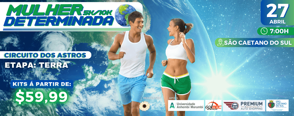 Imagem de divulgação do Corrida E Caminhada Mulher Determinada - Etapa Terra