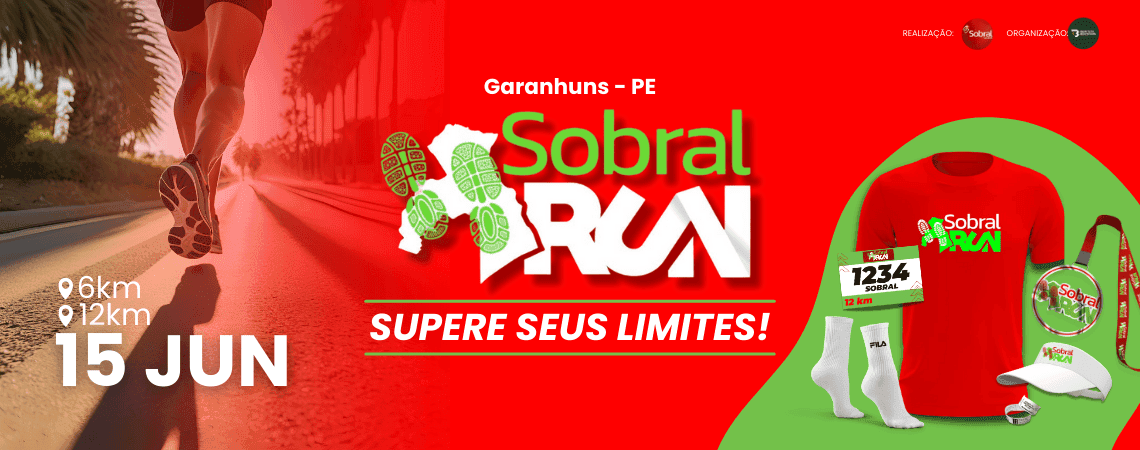 Imagem de divulgação do 1ª Corrida Sobral Run