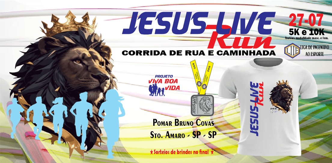 Imagem de divulgação do Ii Jesus Live Run