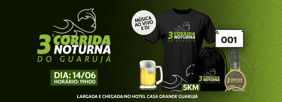 Imagem de divulgação do Iii Corrida Noturna 5K Guarujá - 2025