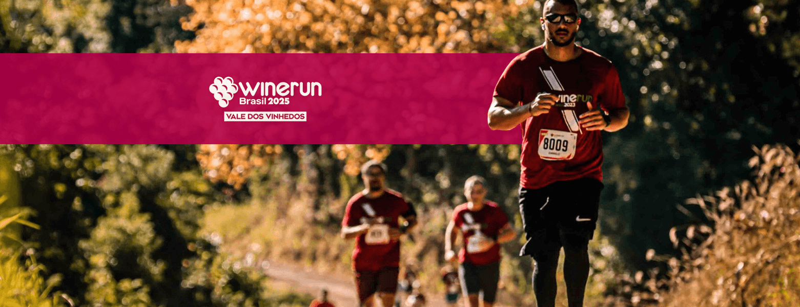 Imagem de divulgação do Wine Run Brasil - Vale Dos Vinhedos 2025