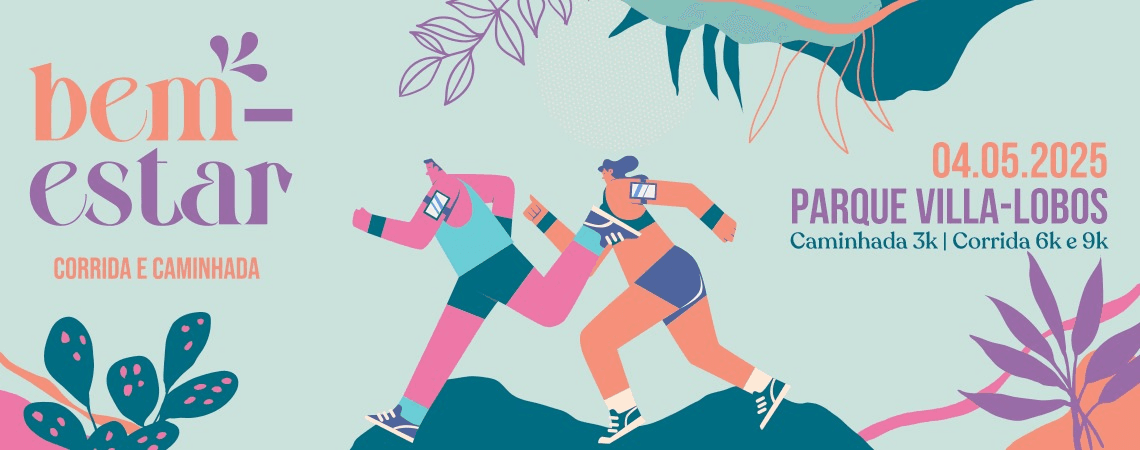 Imagem de divulgação do Corrida E Caminhada Bem-Estar