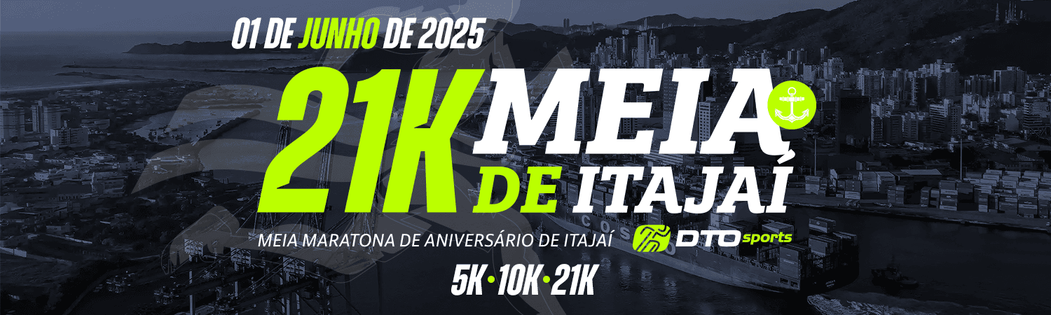 Imagem de divulgação do 6º Meia Maratona De Itajaí