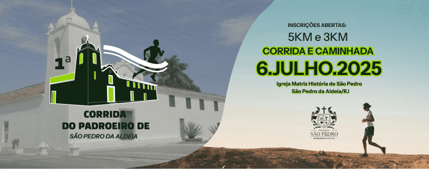 Imagem de divulgação do 1ª Corrida Do Padroeiro De São Pedro Da Aldeia