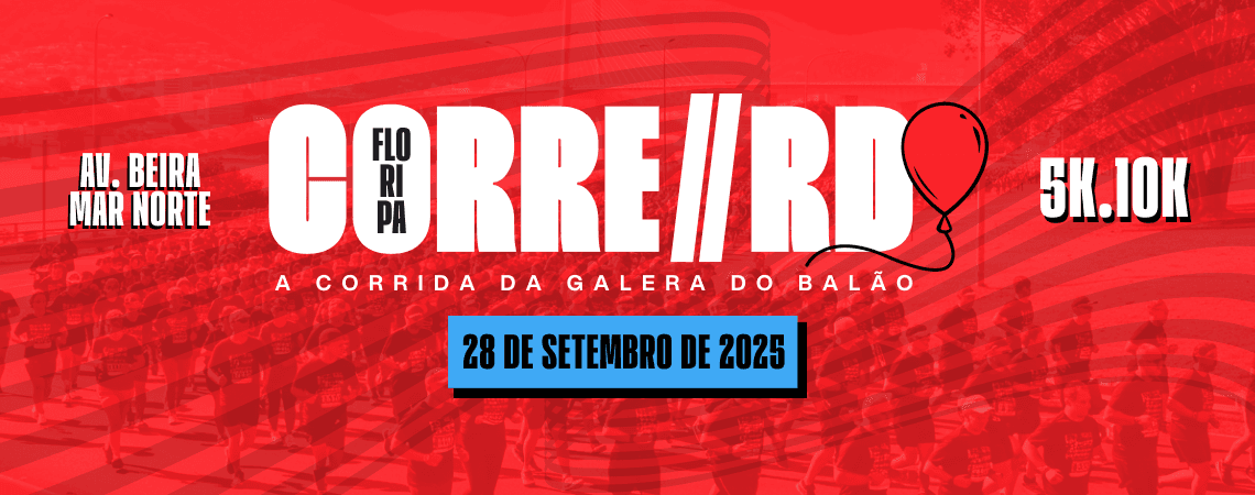 Imagem de divulgação do 1ª Corre Rd Floripa