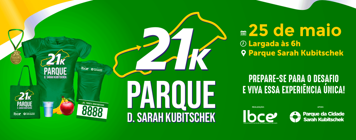 Imagem de divulgação do 21K Parque D. Sarah Kubitschek 2025