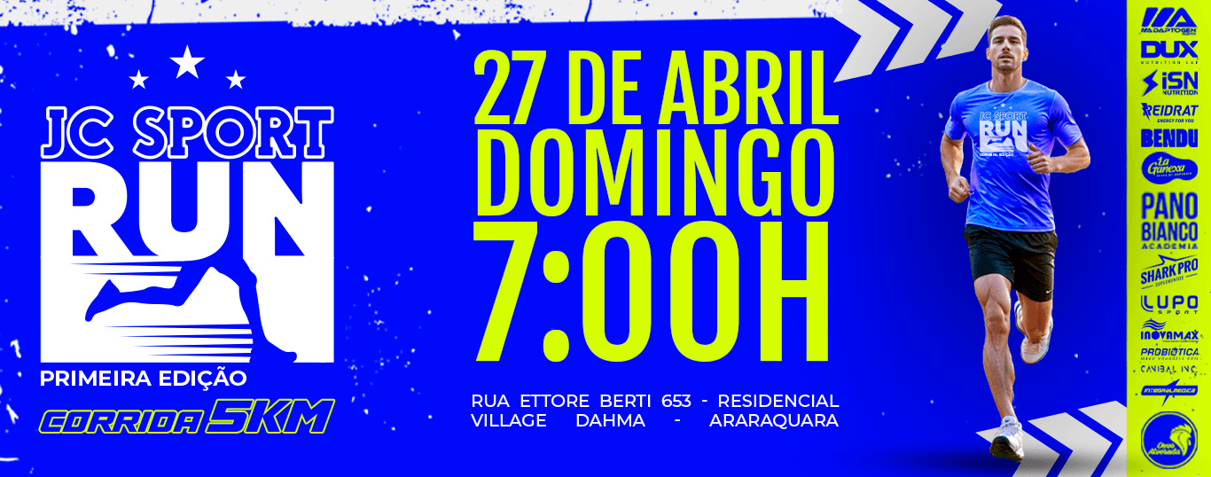 Imagem de divulgação do Jc Sport Run 5K