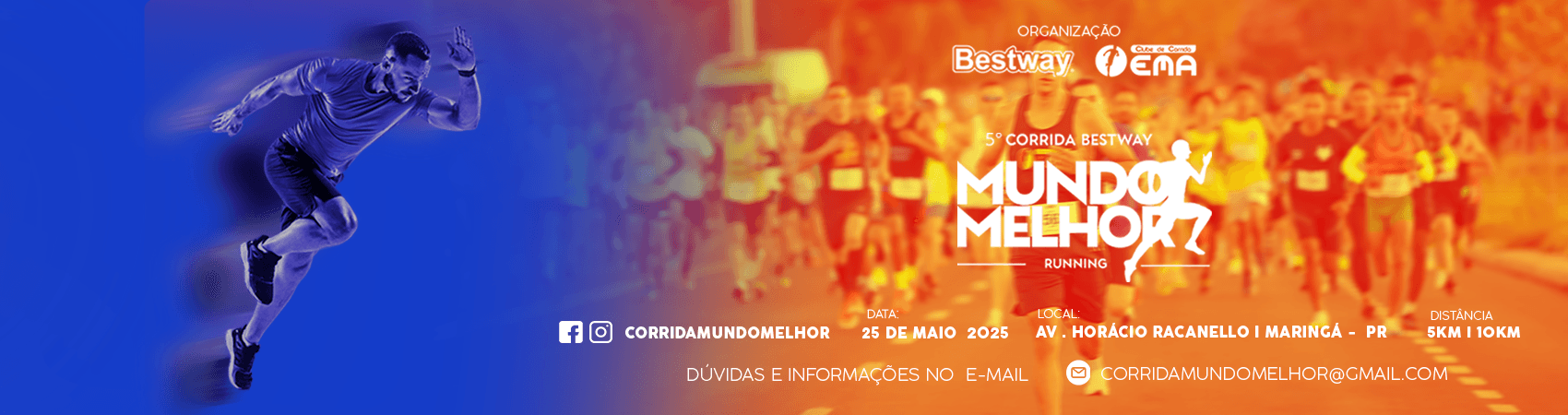 Imagem de divulgação do 5ª Corrida Bestway Mundo Melhor