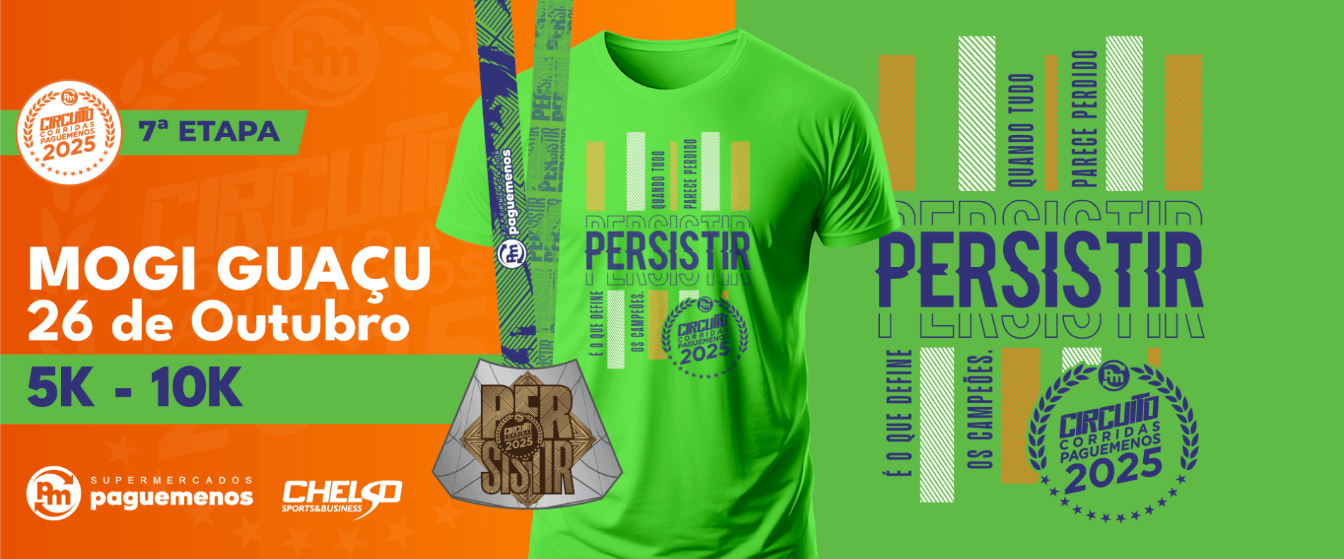 Imagem de divulgação do Circuito De Corridas Pague Menos - 7ª Etapa Mogi Guaçu - 2025