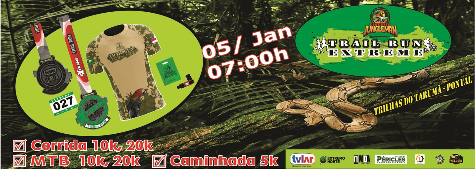 Imagem de divulgação do 8ª Edição Trail Run Extreme