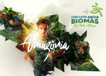Imagem de divulgação do Circuito Caixa Biomas - Amazônia