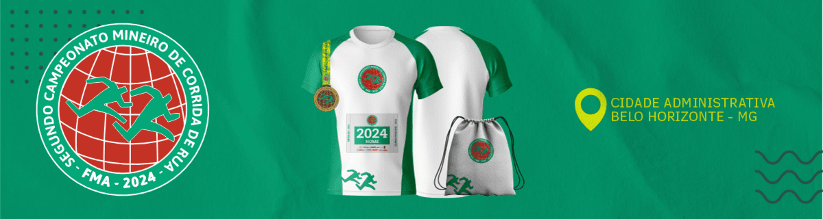 Imagem de divulgação do Campeonato Mineiro de Corrida de Rua – 2ª Etapa